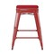 Flash Furniture 24" Red Metal Stool-Red Poly Seat CH-31320-24-RED-PL2R-GG - alternate 2